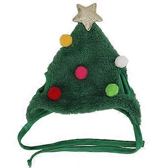 Weihnachten Haustier Hut Bunte Weihnachten Accessoires Haustier Verstellbare Kopfbedeckung Niedlicher Hund Katze KopfbedeckungKlein Grün