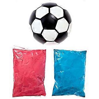 Gender Reveal Soccer Ball - Blue and Pink Powder Kit - Boy or Girl Gender Reveal Games