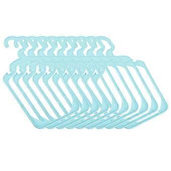 Sky-Blue Plastic Dog Clothing Rack for Hanging Clothes 10Pcs