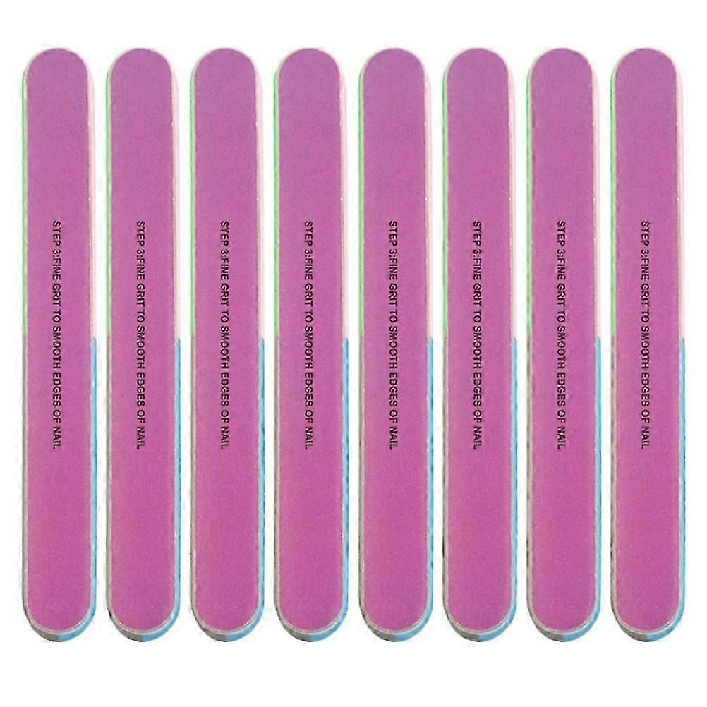 Sponge Nail Files | 8Pcs Assorted for Manicure & Pedicure Use