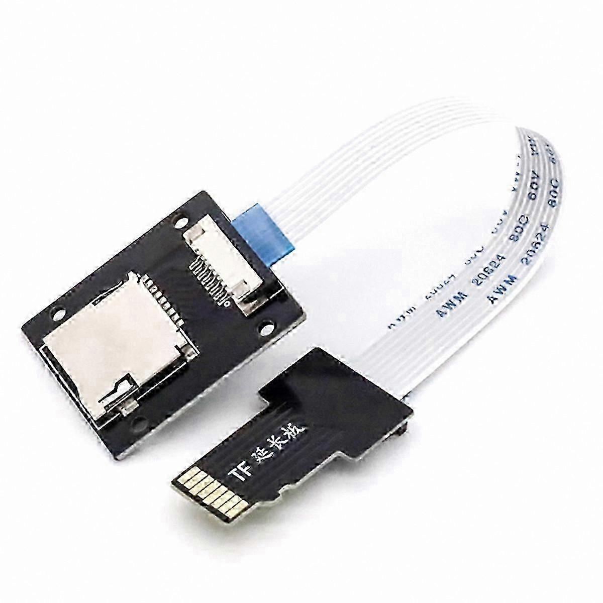 10cm Micro-SD to TF Memory Card Extension Cable Adapter for Raspberry Pi 5/4/3/Zero