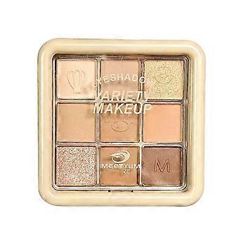 Zhixin 9-Color Eyeshadow Palette - Versatile Matte Shimmer Seamless Smudging Compact Portability