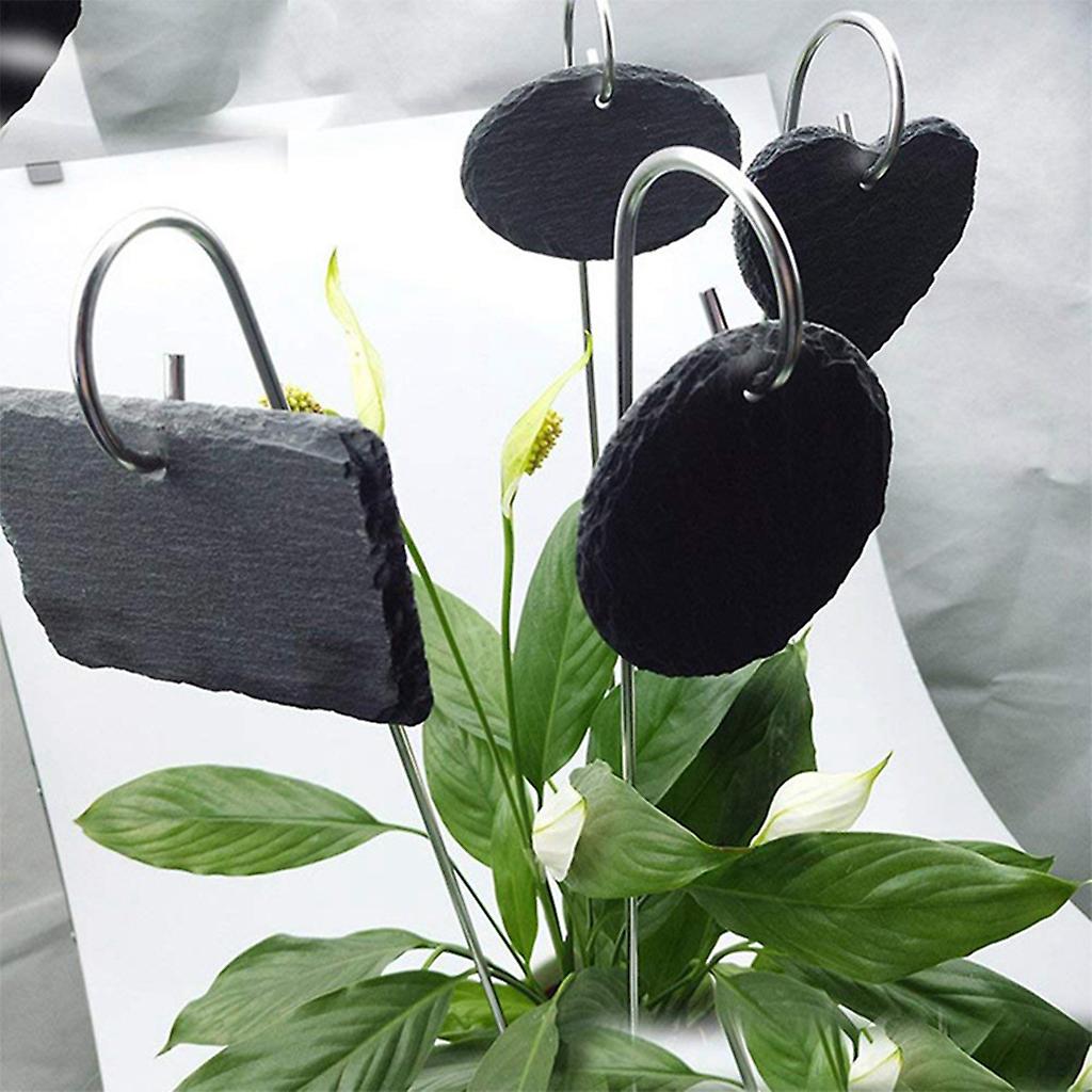 18 étiquettes Ardoise Jardin En Bois - Marqueurs Personnalisables Pour Plantes, Pots, 11,5x4,5 Cm - 7