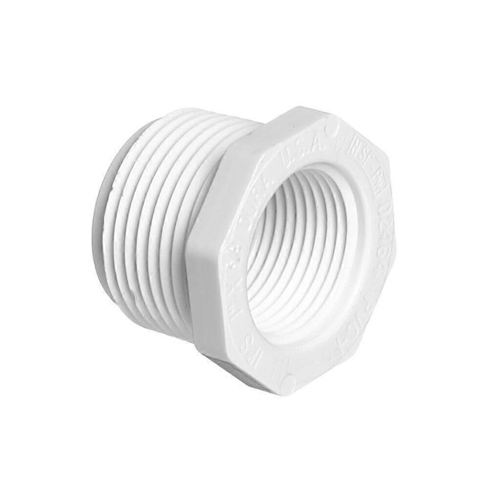 11/4' x 1' Threaded PVC Bushing Schedule 40, LeakResistant Durable Pipe Reducer Adapter