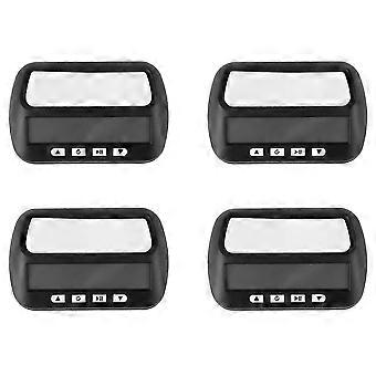 4x schaakklok, digitale schaaktimer en speltimer, 3-in-1 multifunctionele draagbare professionele klok zwart