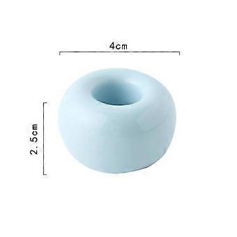 Creative Bagno Ceramica Portaspazzolino da denti portatile Mini Macaron Colori Pennello Stand Shelf Base Frame Storage Rack Bagno Strumento