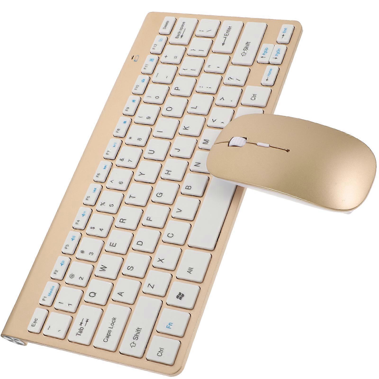 Wireless Keyboard Mouse Combo for Computer Use 1Set Plug and Play