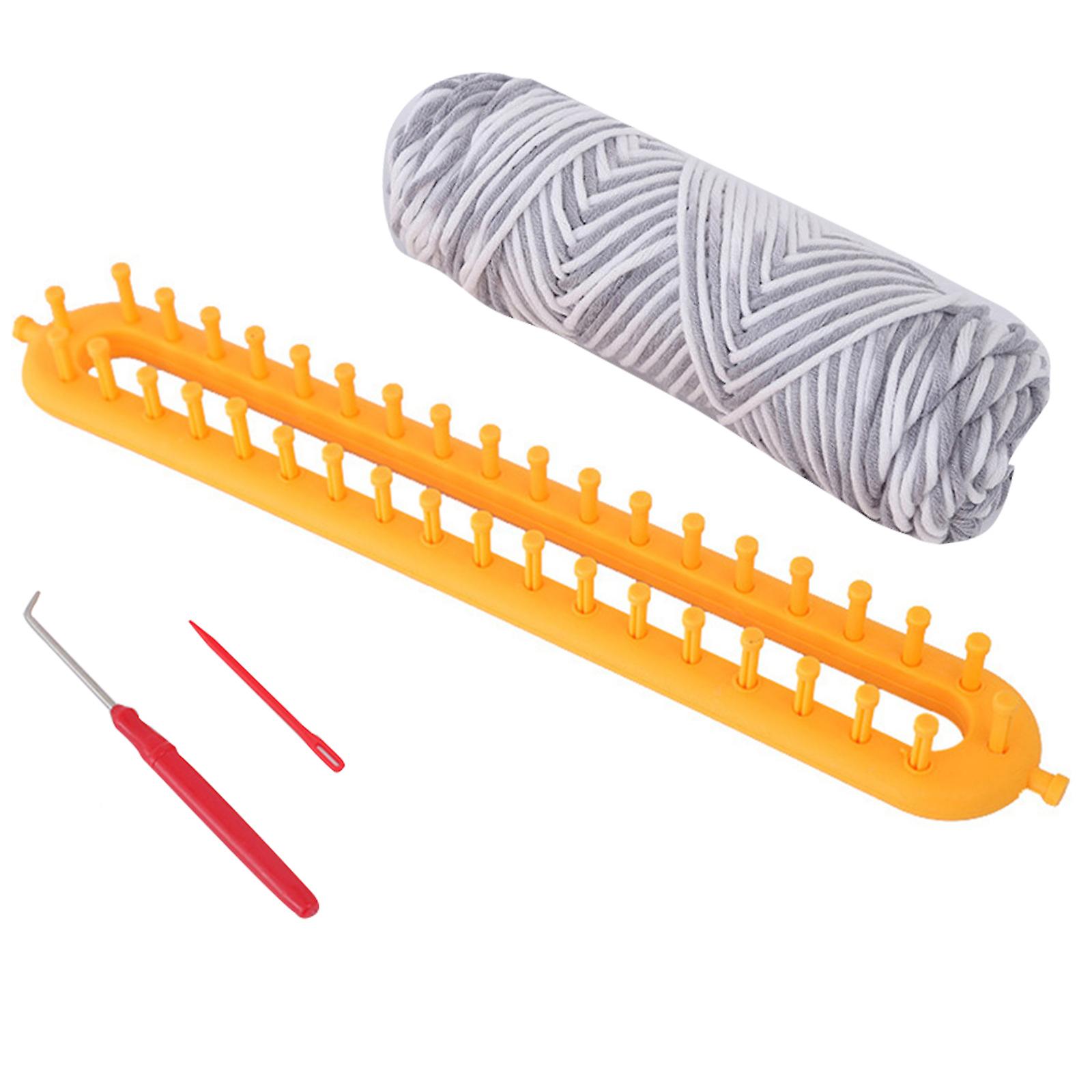 Diy Kit de tricot Aiguillette Tricot classique En laine Foulard Châle Outils de tissage à la main Fait à la main Paresseux