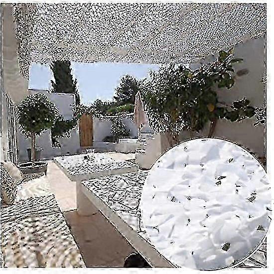 White Camouflage Net 3x3 M Rectangular Shade Sail Design Camouflage