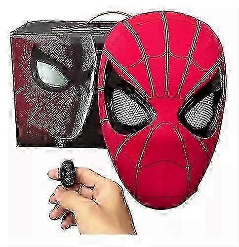 Ensemble 2 pièces pour enfants : lanceur d’araignées électrique et masque de Spider-Man avec yeux mobiles animés