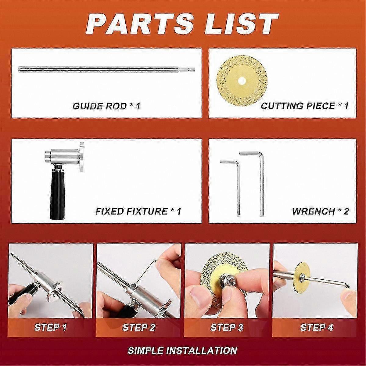 Diamond-Blade Stainless Internal Pipe Cutting Tool