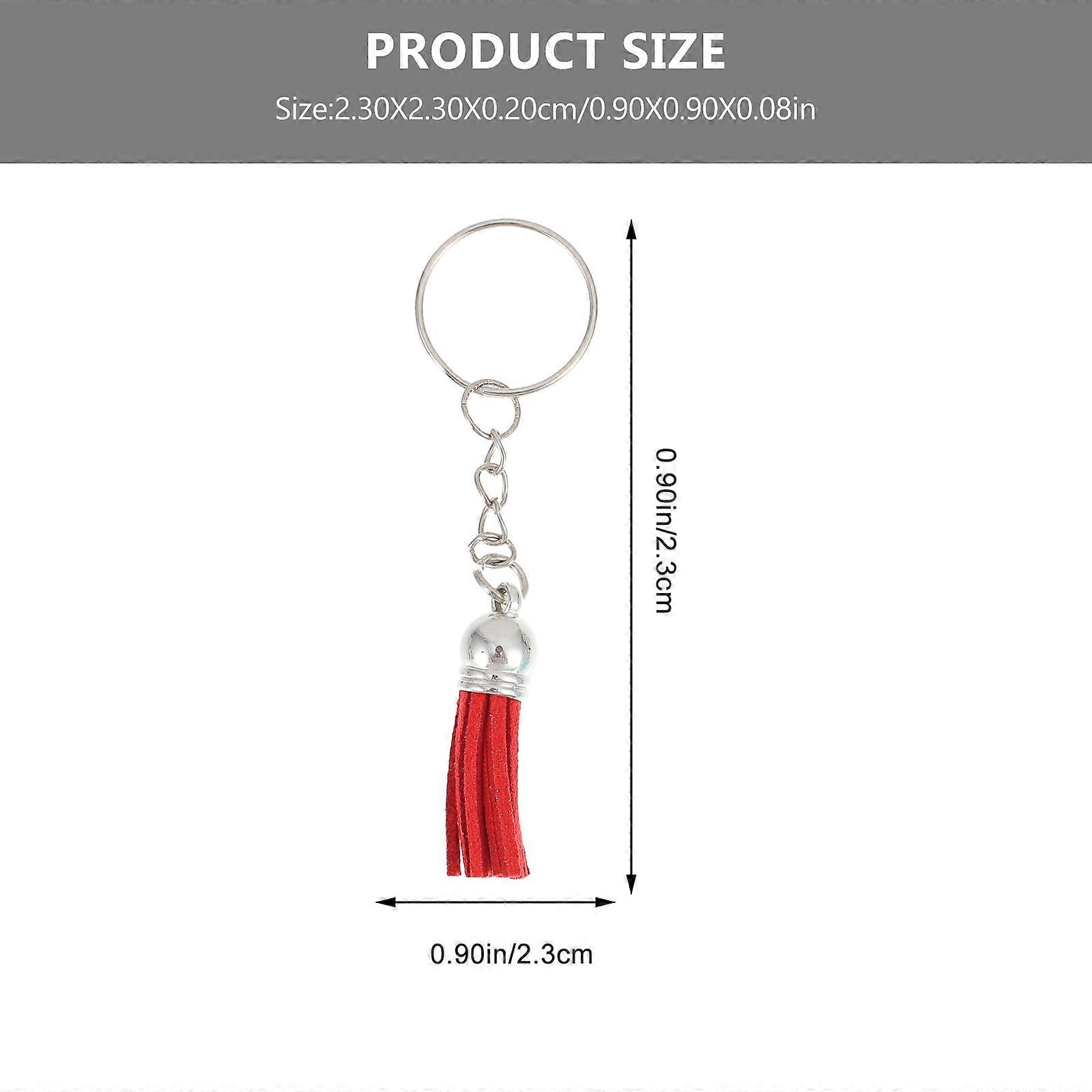 Assorted Color Tassel Keychain Kit for DIY Crafts 1Set