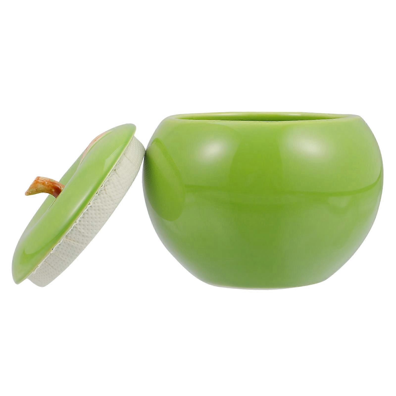 Creative Ceramic Food Storage Container for Candy Use 2Pcs with Lid