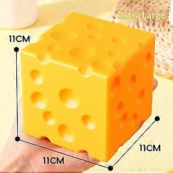 Square Cheese  Toy Slow Rising Soft Squeeze Stress Relief Sensory Toy Portable for Travel Commute Decompression