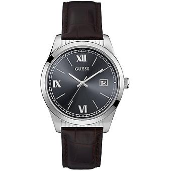 Guess- baxter Quartz Analog Men's Watch with Cowhide Bracelet W0874G1
