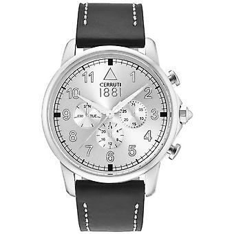 Cerruti Terra Quarz Analog Man Uhr mit Cra081A212G Kuhfell Armband