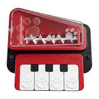 Dog Piano Feeder, Interactive Treat Dispenser Toy with Sound Effects