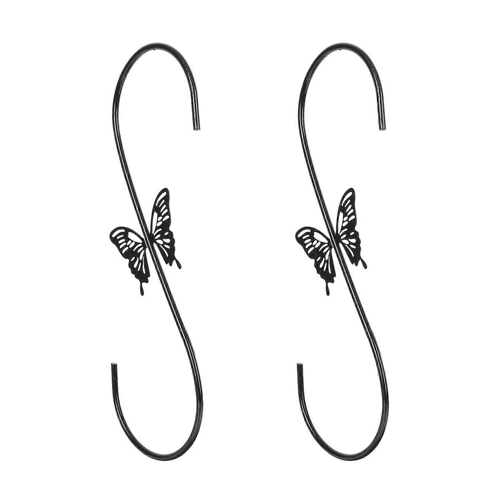 Durable Iron Hanging Plant Hook with 2Pcs for Wall Mounting