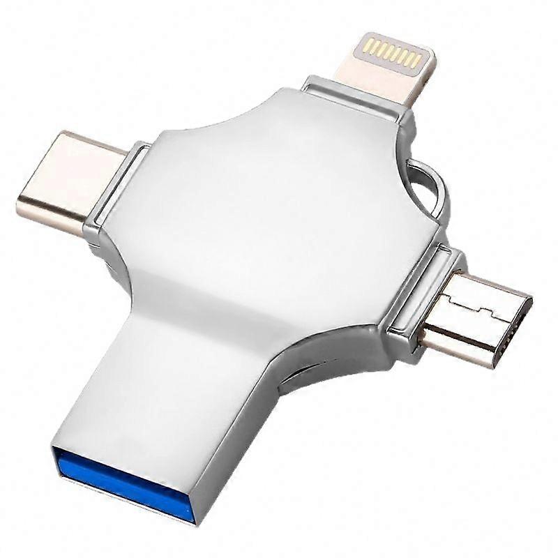 2TB USB 3.0 4-in-1 Flash Drive Compatible with Type C Android Devices