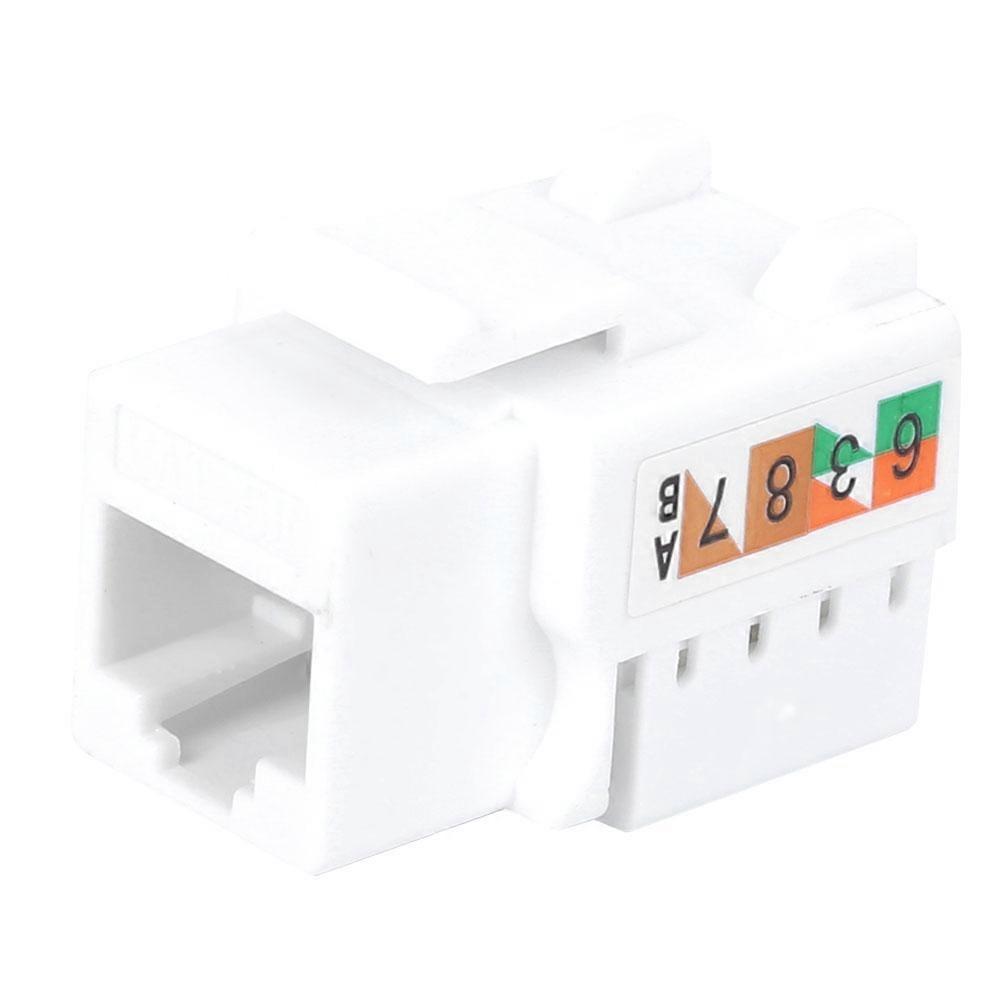 3PCs Network Cable Information Module Computer Accessories Single Port Cat5e RJ45 8P8C