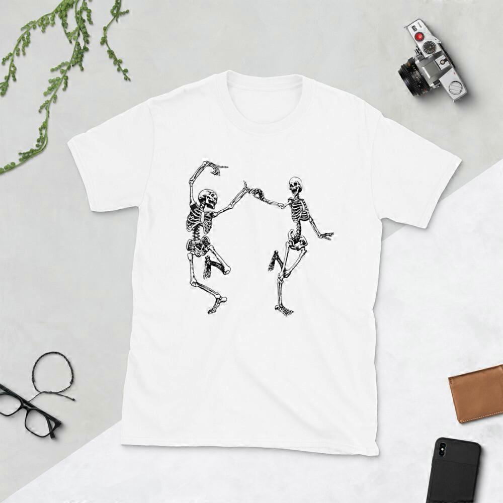 2 Skeletons Dancing Halloween Design
