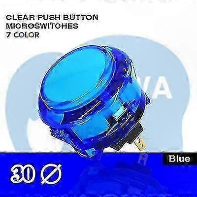 Transparent Push Button for Arcade Jamma Mame Game Part Compatible with Ps4 Pc Raspberry Pi
