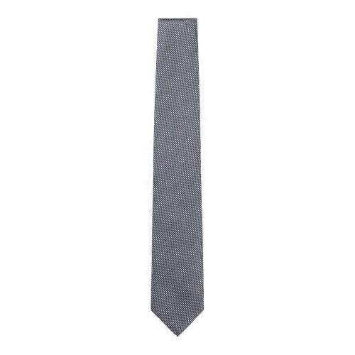 Boss Mens Geometric Pattern Silk Formal Tie