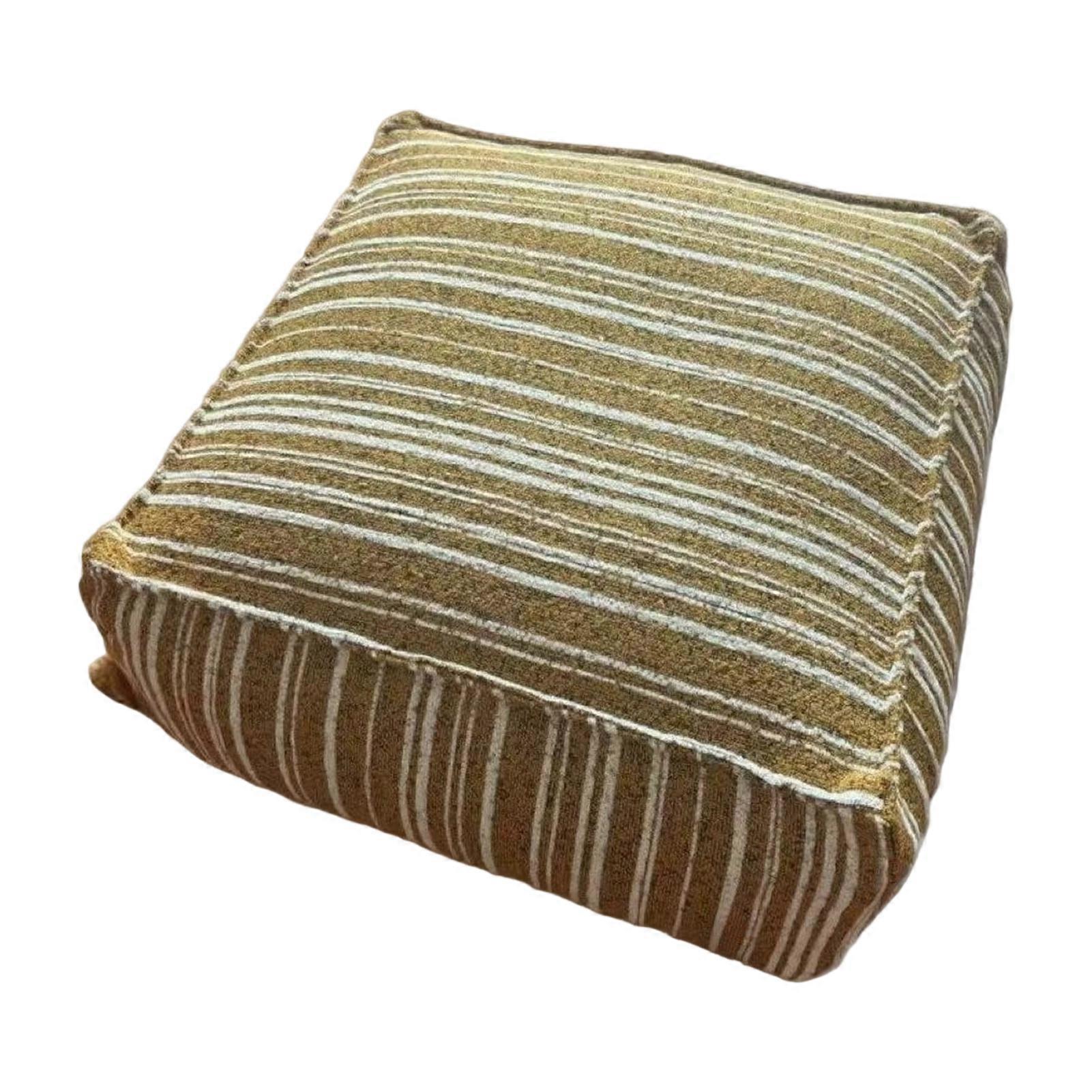 Square Storage Stool Cover Unstuffed Foot Rest Cushion Durable Polyester