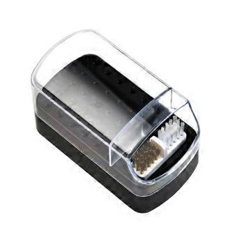 30 Holes Nail Drill Storage Box With Brush Grinding Head Holder Display 2 in 1 Nail Drill Bits Organizer Nail Stand Manicure