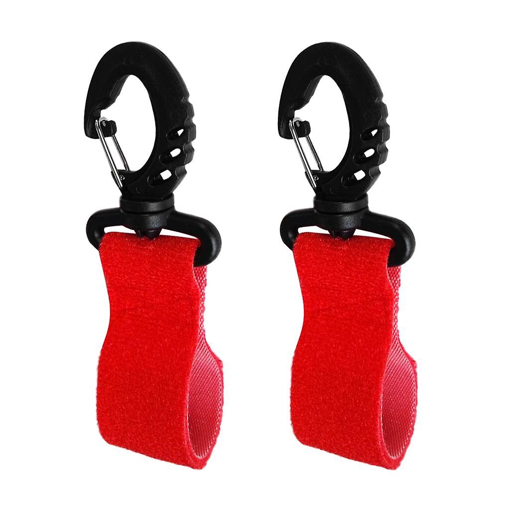 2 Pieces Kayak Paddle Clips Paddle Holder Paddle Keeper No Drilling Red