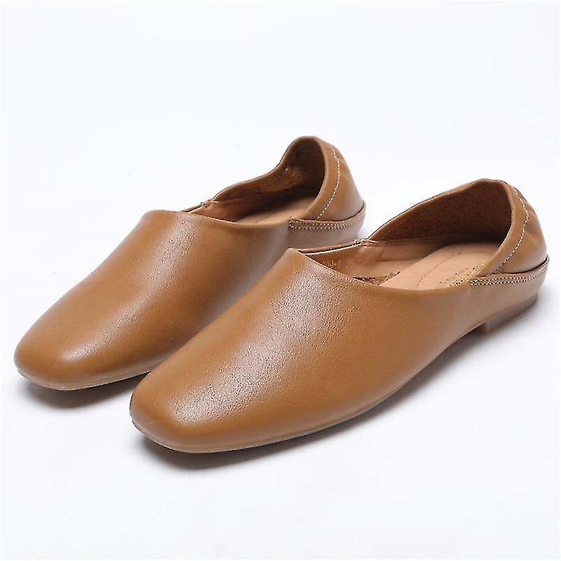 Frühling/Sommer- Ballerinas weiches Leder, Mokassins Slip-on Schuhe