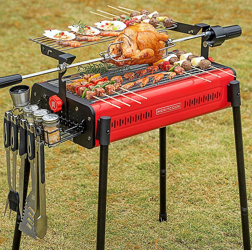 Adjustable Height BBQ grill outdoor Portable charcoal BBQ Grill