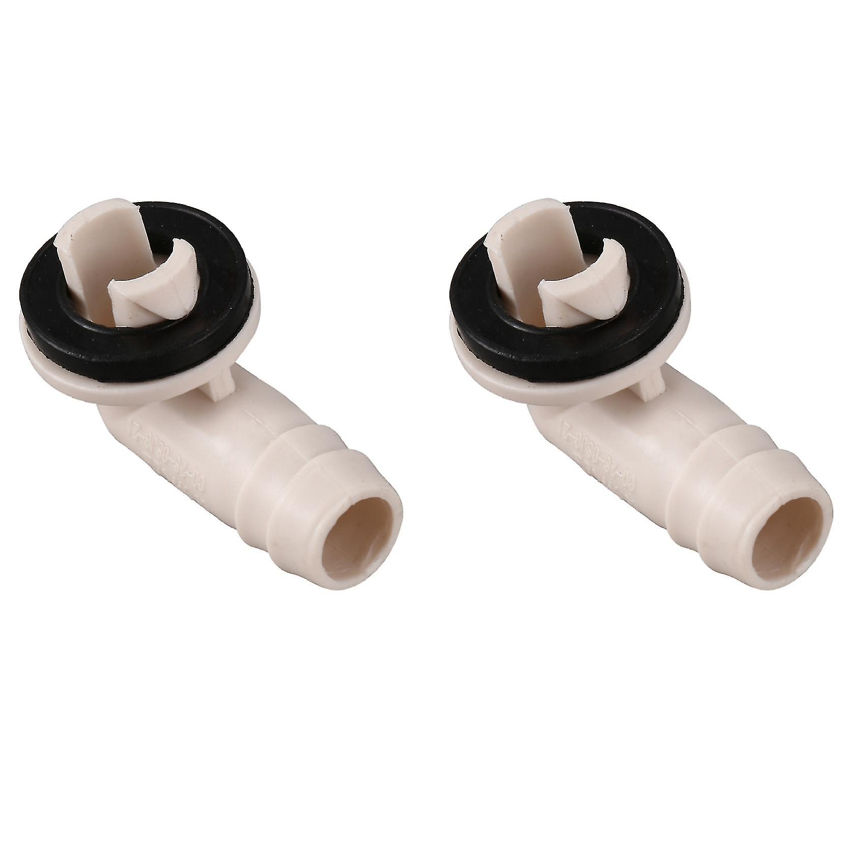 2x Air Conditioner Ac Drain Hose Connector Elbow Fitting For Mini-split Units And Window Ac Unit 3/