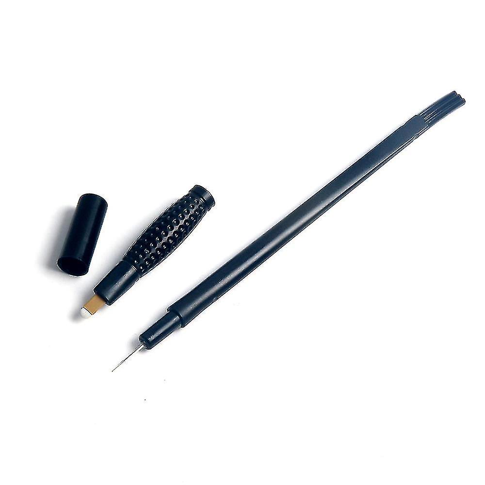 10pcs 0.15mm 18u Needles Embroidery Blades Professional 2 In 1 Disposable Microblading Pen Hand Tools With 18u 5r Blade