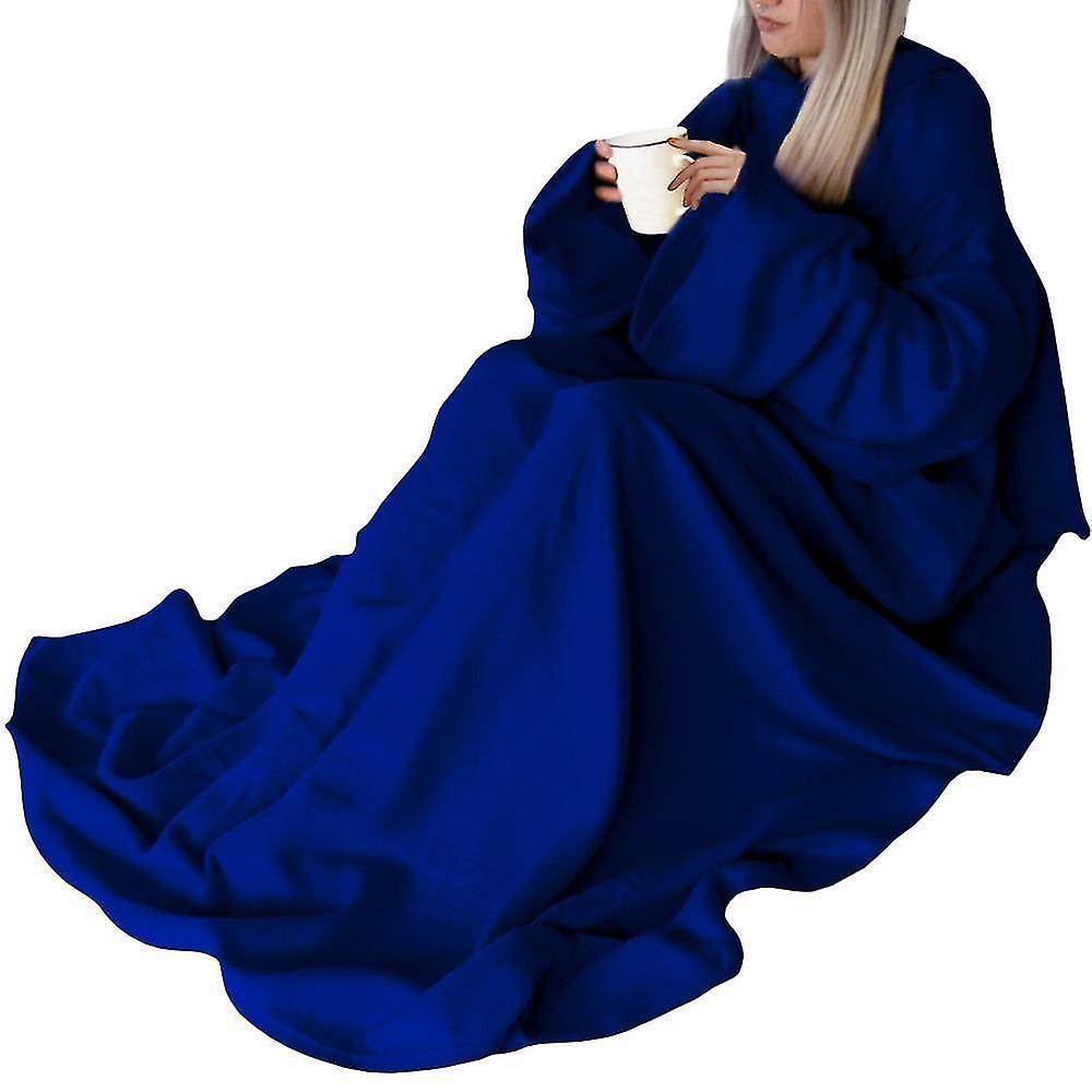 Blanket With Sleeves - Blue