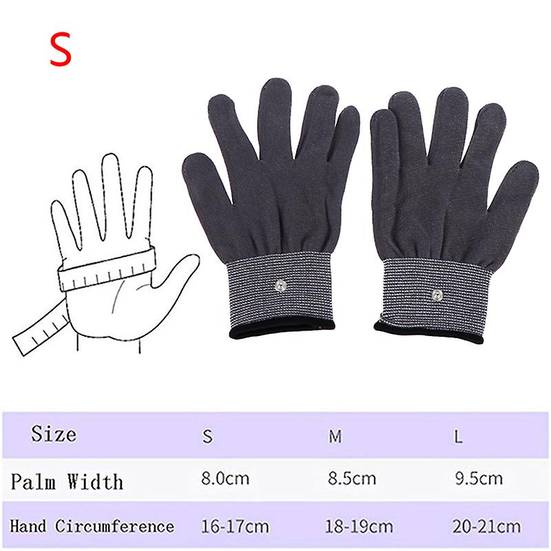 Conductive Electrotherapy Massage Electrode Gloves Relax Hand Massager Tool