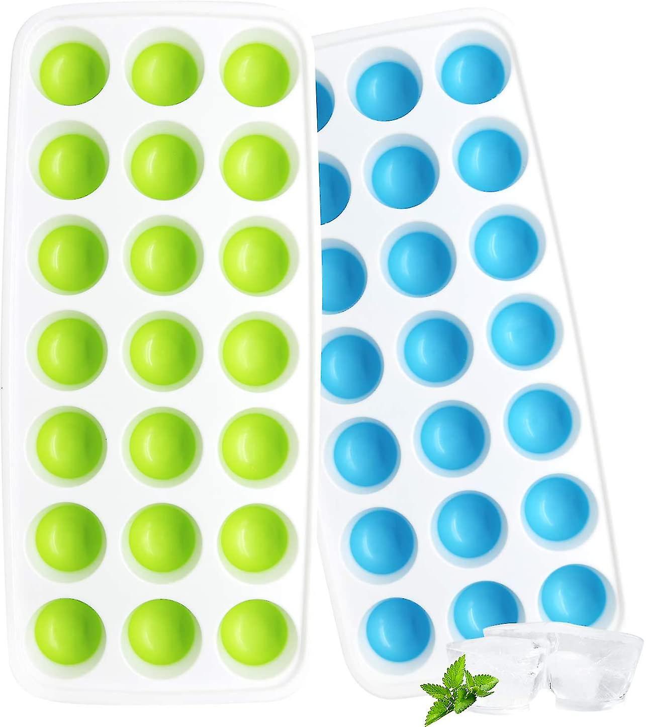 Ice Cube Trays, Spill-resistant Lid, Stackable Easily And Dishwasher Safe, Small Size