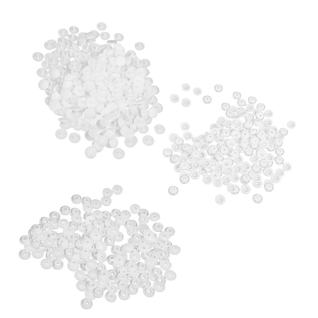 200 Sets Resin Snap Fasteners Buttons Press Studs T5