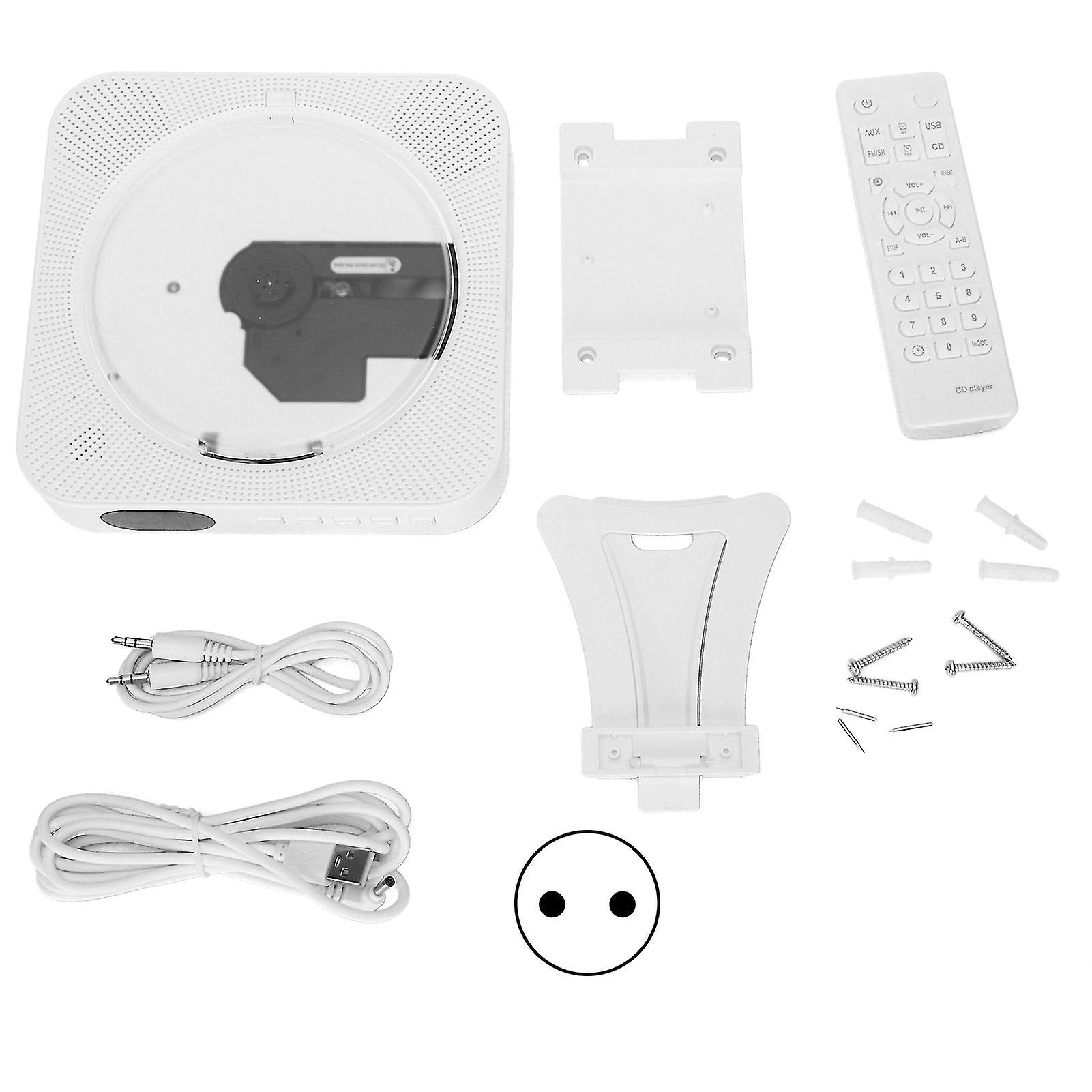Kc909 Wall Mounted Cd Player Portable Wall Cd Player With Remote Control For Home Office Educationeu Plug