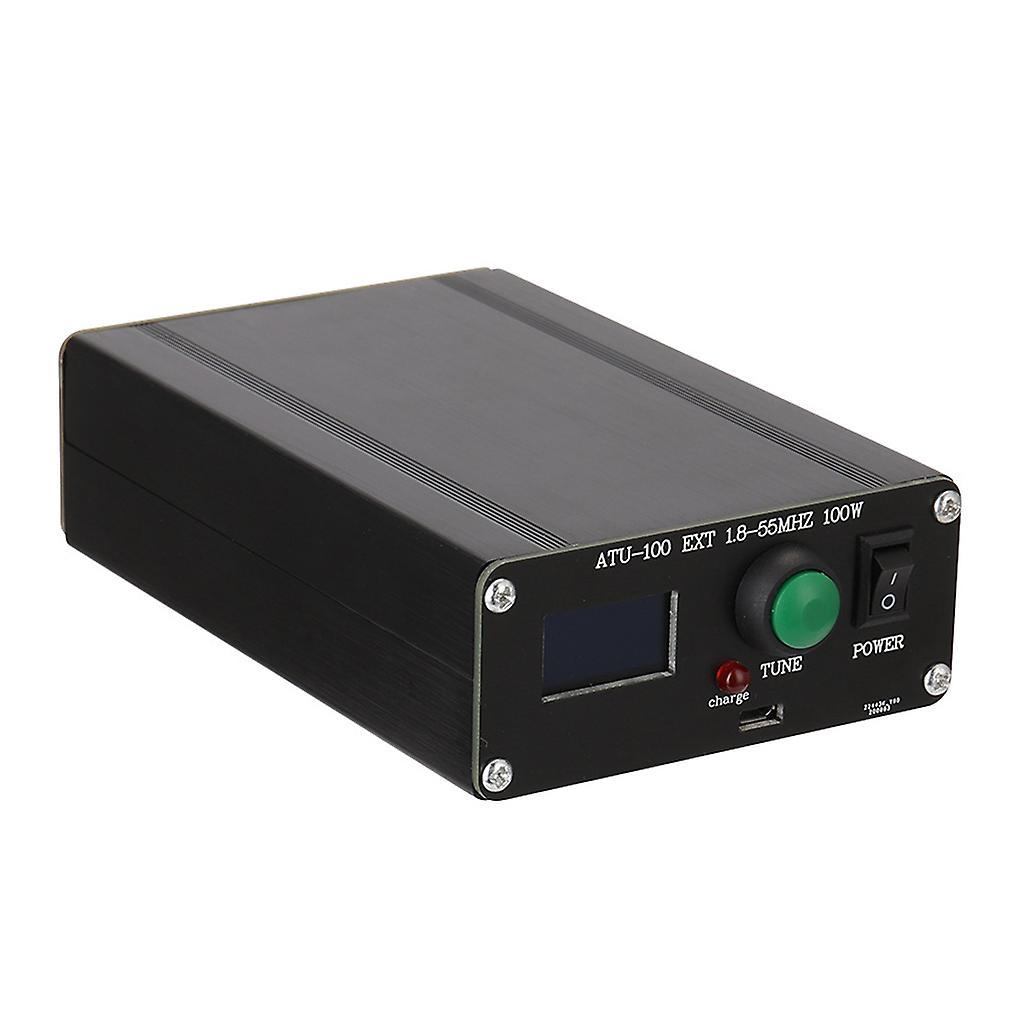 Newest ATU-100 1.8-55Mhz Mini Automatic Antenna Tuner 0.96 Inch With for Shell Finished Charging Version
