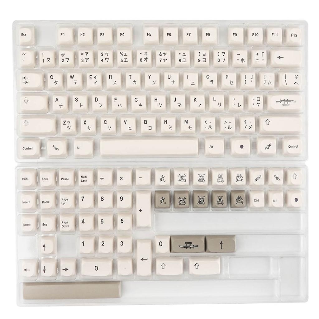 Replacement Key Cap Set 126pcs PBT Heat Sublimation for Mechanical Keyboard
