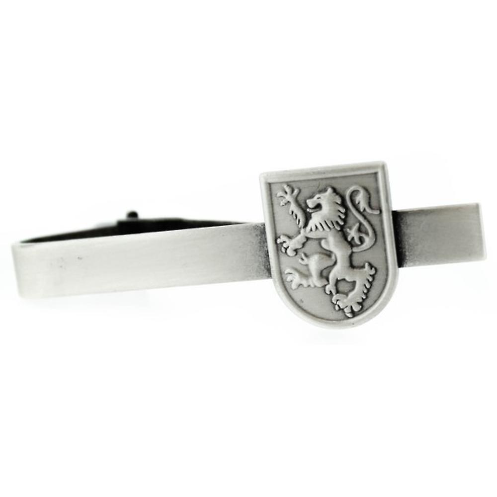 Pewter Scottish Lion Rampant Shield Shaped Tie Bar