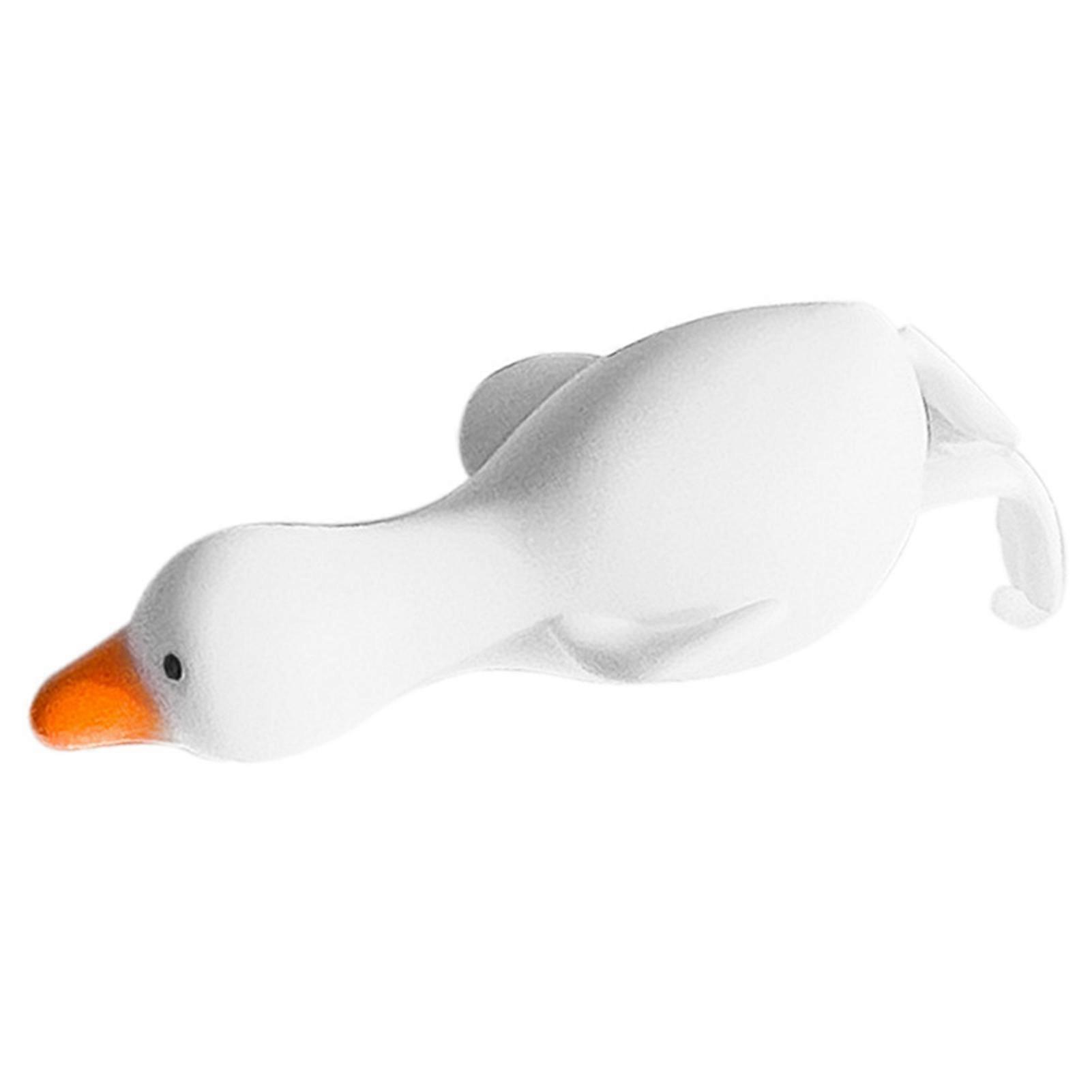 Squeeze Animal Toy Soft Vinyl Rebound Stress Relive Squeezing Pulling Decompression ToyWhite Goose 