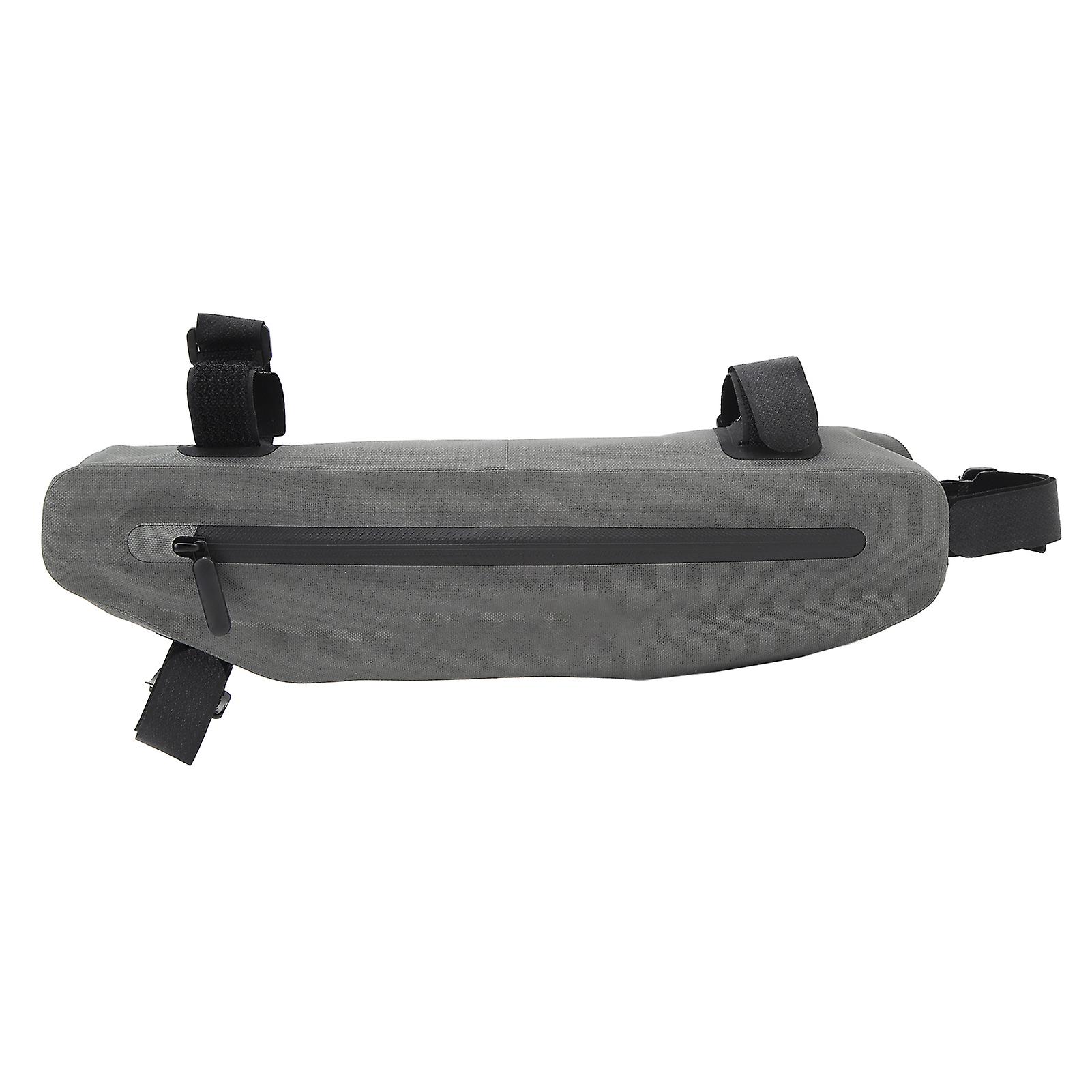 600D TPU Waterproof Bike Frame Bag Triangle Top Tube Bag Corner Pouch Cycling Accessories Grey