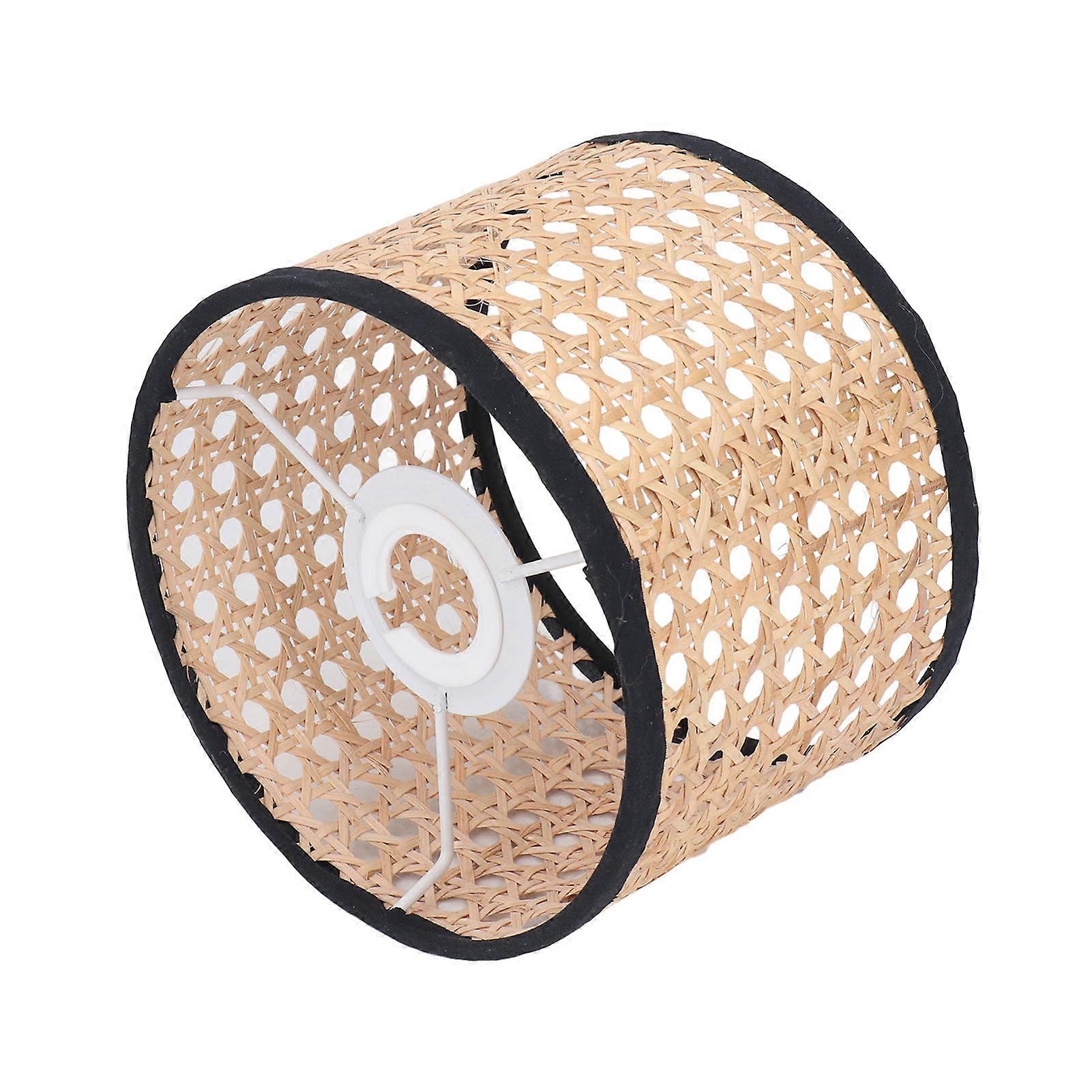 Rattan Lamp Shade Universal Rattan Woven Lampshade Lamp Cover for E27 E14 Chandelier Lamp Pendant Light Ceiling Lamp
