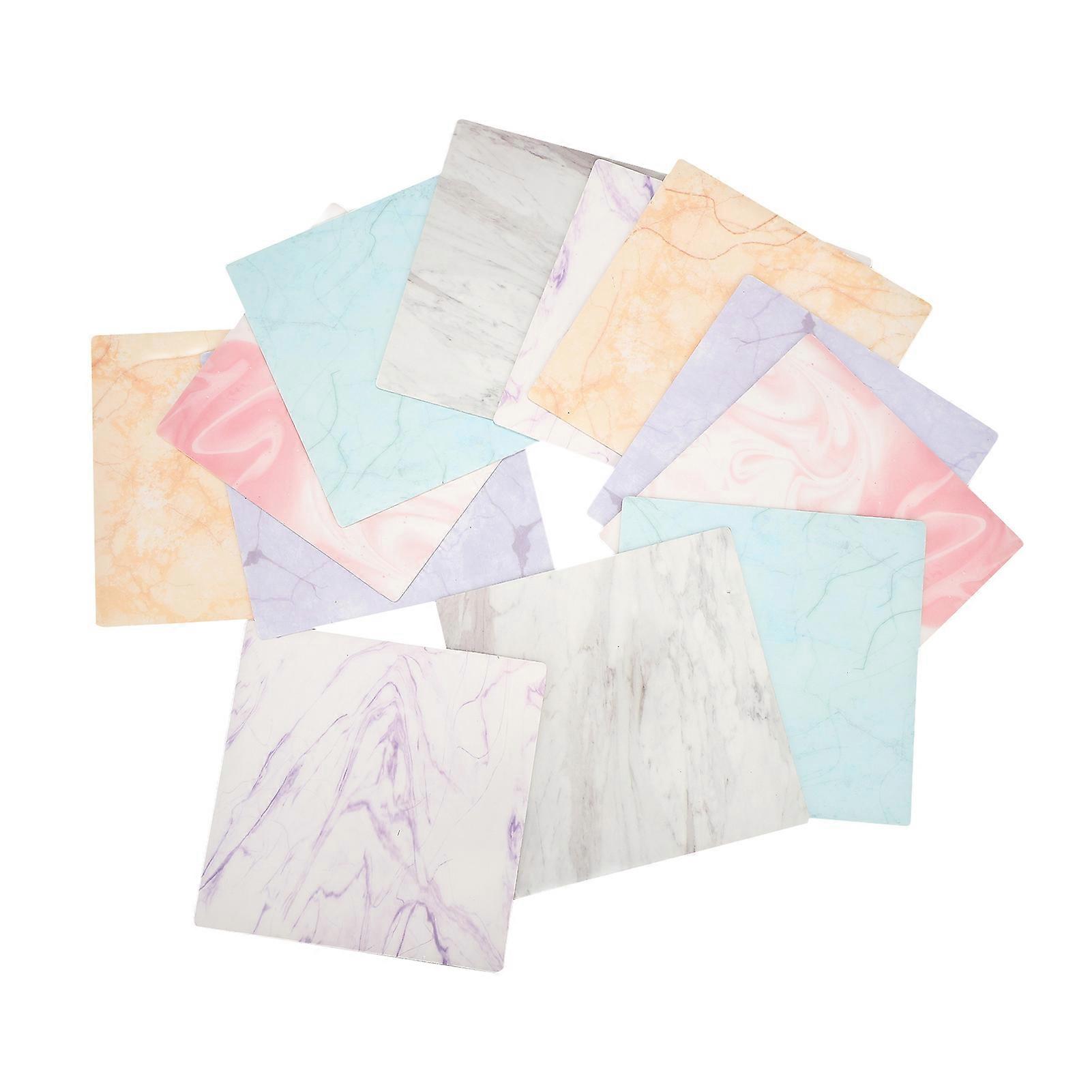 12pcs Dry Erase Sticky Notes Reusable Removable Writing Notes with A Pen for Wall Fridge Mirror Desk