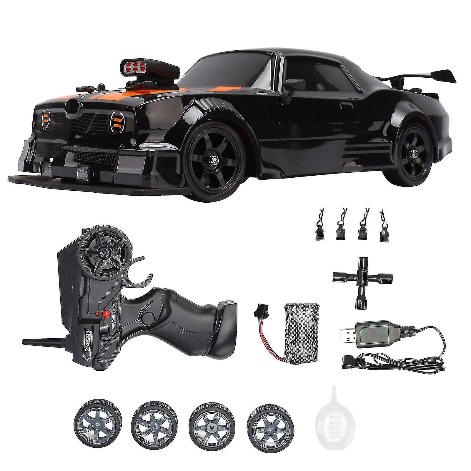 16A04 1 / 16 Rc Drift Car simulert 4 hjulstrekk med LED lys Rc bil leketøy for over 6 underholdning