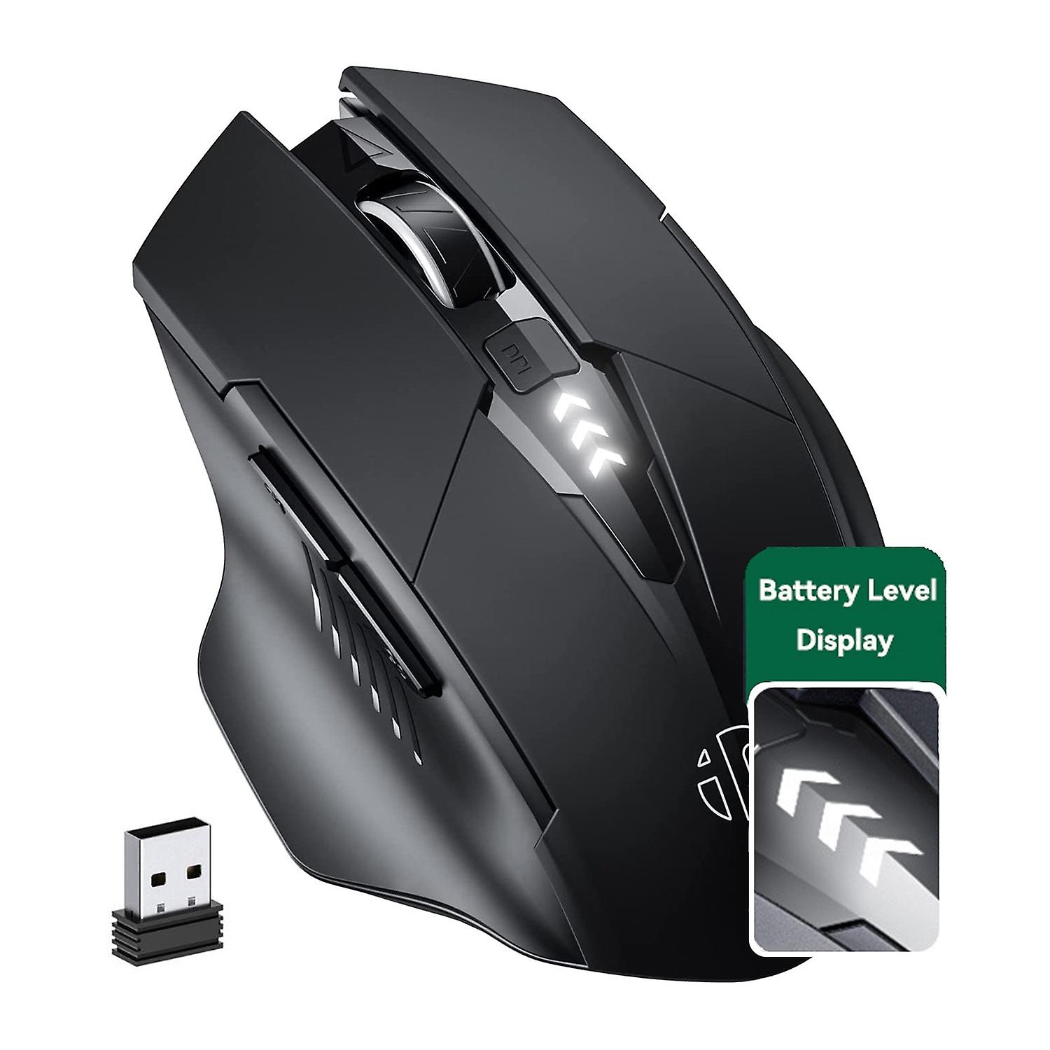 Inphic A1 Mouse, Colour: Black Wireless+Bluetooth 4.0+Bluetooth 5.0 Black Wireless+Bluetooth 4.0+Blu