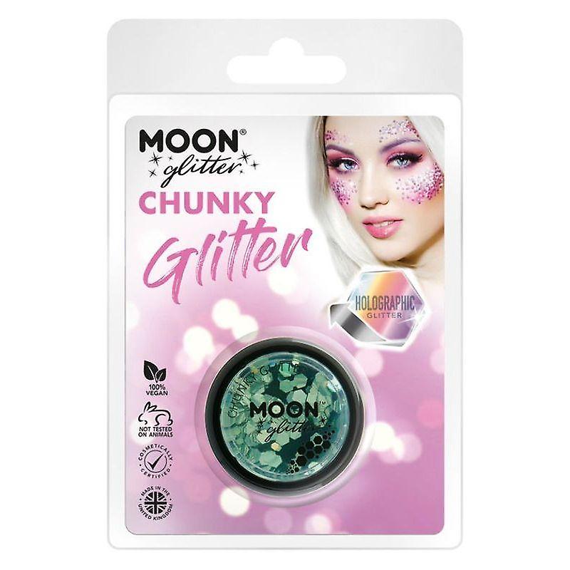 Moon Glitter Holográfico Chunky Clamshell, 3g G04656