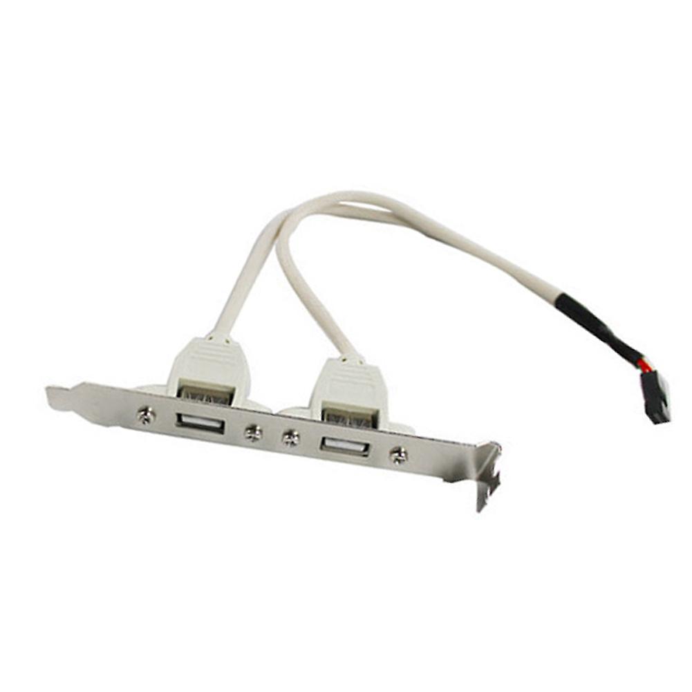 Motherboard USB 2.0 Cable Adapter Rear Panel Bracket